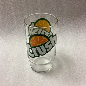 Vintage Orange Crush Drinking Glass